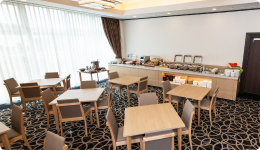 写真:朝食会場