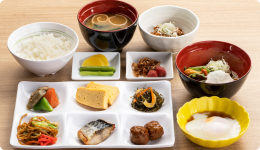 写真:朝食
