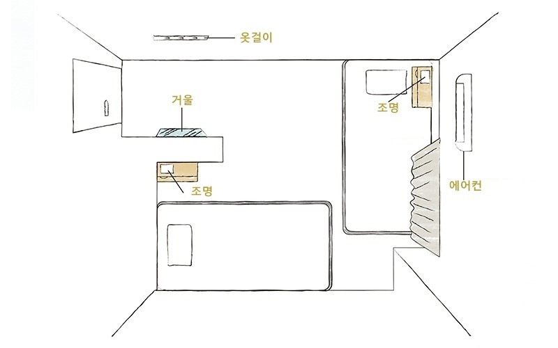 유니버설 트윈 룸